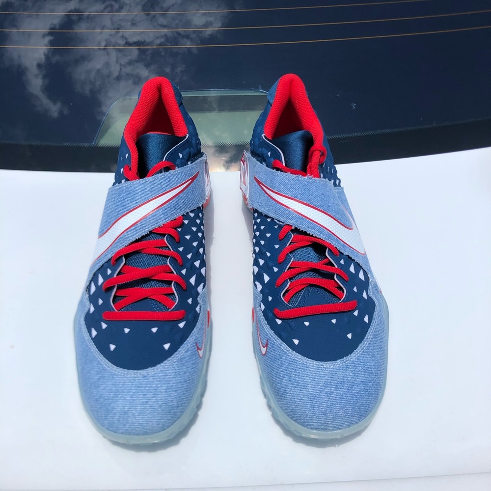 Nike Force Zoom Trout 6 Turf USA Flag Shoes New!